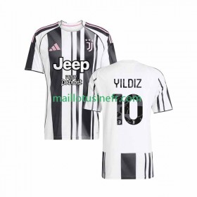 Maillot de Foot Juventus Kenan Yildiz 10 Domicile 2025-26